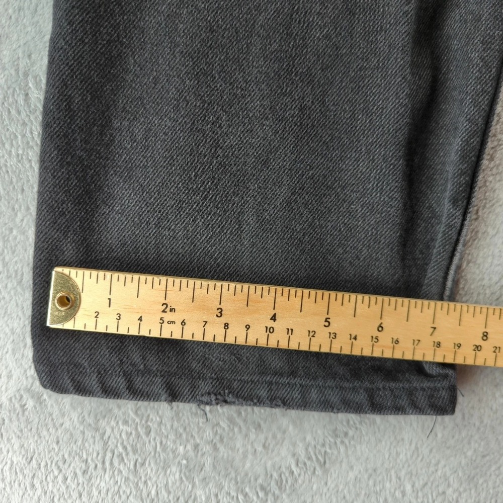 Vintage Levis Jeans 34x34 (Fits 32x30) Black Slim Straight Denim Pants Y2K EUC - Picture 9 of 12
